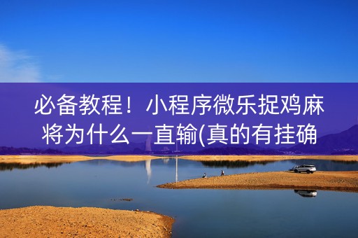 必备教程！小程序微乐捉鸡麻将为什么一直输(真的有挂确实有挂)