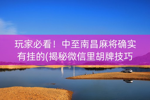 玩家必看！中至南昌麻将确实有挂的(揭秘微信里胡牌技巧)