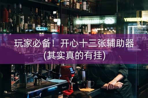 玩家必备！开心十三张辅助器(其实真的有挂)