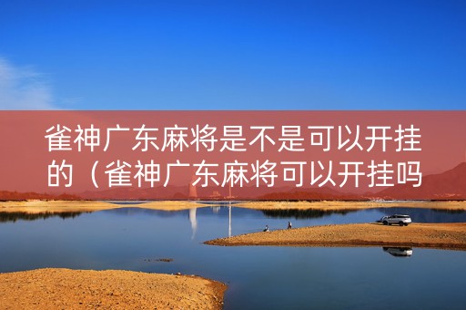 雀神广东麻将是不是可以开挂的（雀神广东麻将可以开挂吗?）
