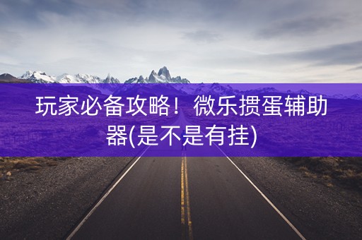 玩家必备攻略！微乐掼蛋辅助器(是不是有挂)