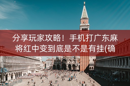 分享玩家攻略！手机打广东麻将红中变到底是不是有挂(确实有挂)