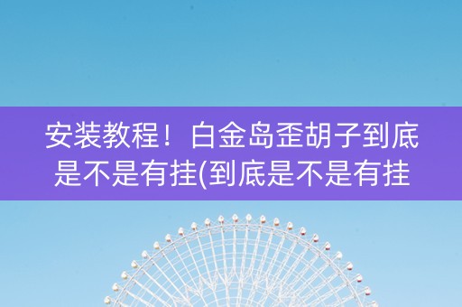 安装教程！白金岛歪胡子到底是不是有挂(到底是不是有挂)