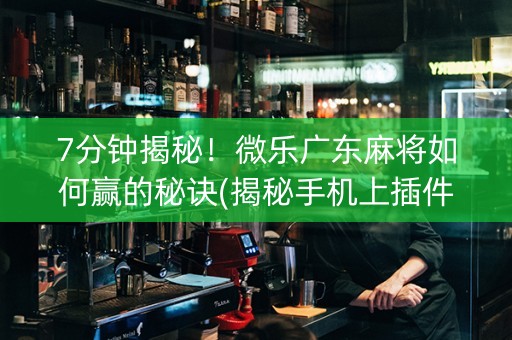 7分钟揭秘！微乐广东麻将如何赢的秘诀(揭秘手机上插件下载)
