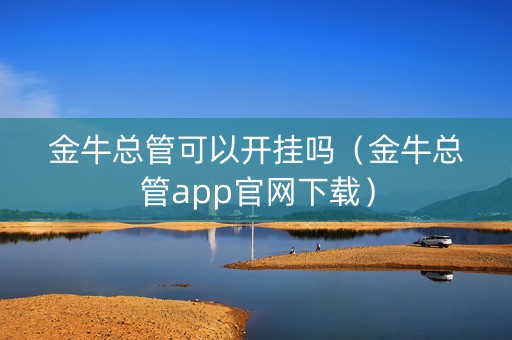 金牛总管可以开挂吗（金牛总管app官网下载）