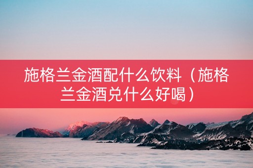 详细阅读:施格兰金酒配什么饮料(施格兰金酒兑什么好喝) 施格兰金酒配什么饮料(施格兰金酒兑什么好喝)