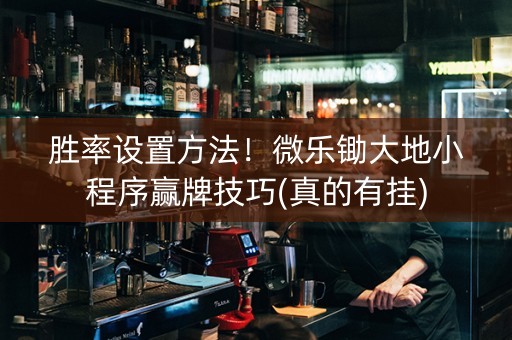 胜率设置方法！微乐锄大地小程序赢牌技巧(真的有挂)