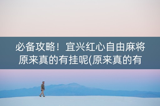必备攻略！宜兴红心自由麻将原来真的有挂呢(原来真的有挂)