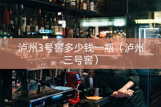 泸州3号窖多少钱一瓶（泸州三号窖）