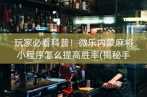 玩家必看科普！微乐内蒙麻将小程序怎么提高胜率(揭秘手机上输赢规律)