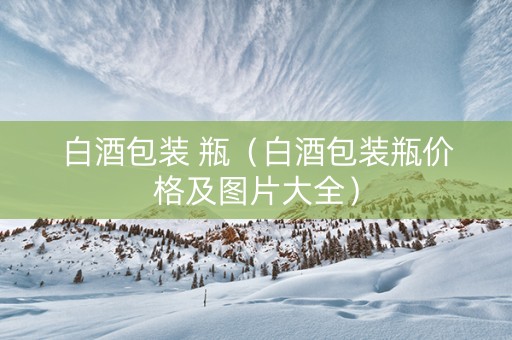 白酒包装 瓶（白酒包装瓶价格及图片大全）