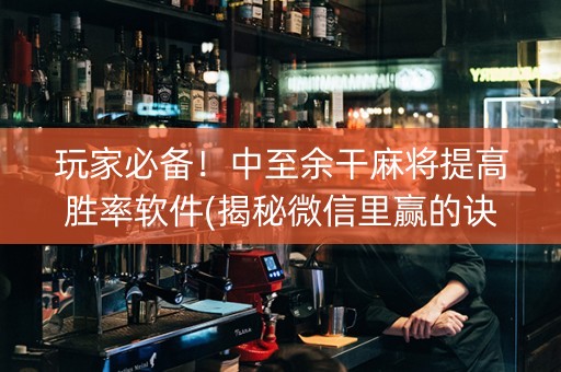 玩家必备！中至余干麻将提高胜率软件(揭秘微信里赢的诀窍)