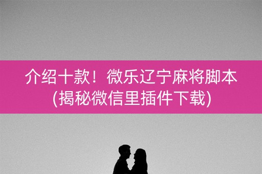 介绍十款！微乐辽宁麻将脚本(揭秘微信里插件下载)
