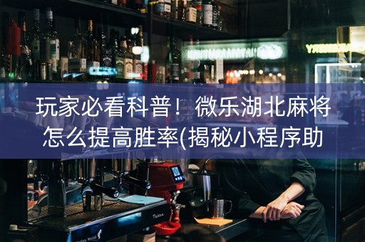 玩家必看科普！微乐湖北麻将怎么提高胜率(揭秘小程序助攻神器)