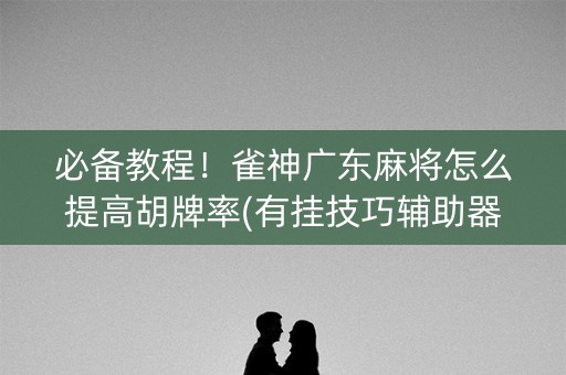 必备教程！雀神广东麻将怎么提高胡牌率(有挂技巧辅助器)