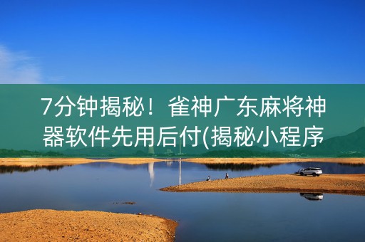 7分钟揭秘！雀神广东麻将神器软件先用后付(揭秘小程序赢的秘诀)