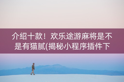 介绍十款！欢乐途游麻将是不是有猫腻(揭秘小程序插件下载)