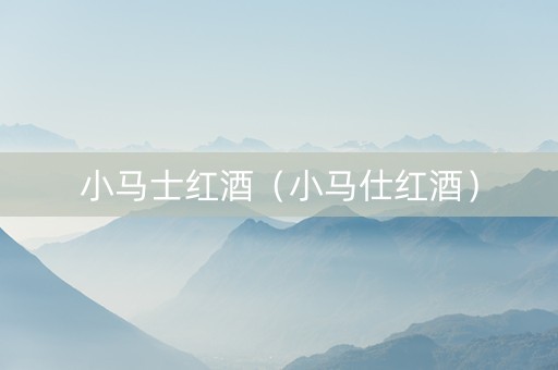 小马士红酒（小马仕红酒）