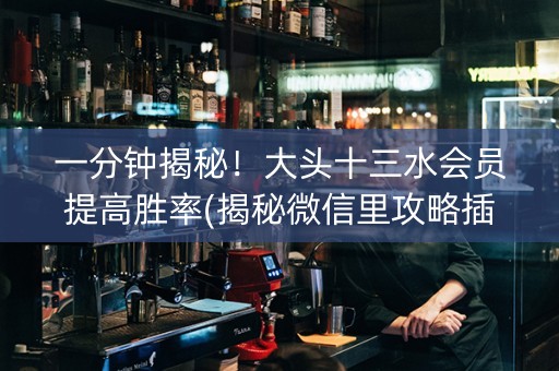 一分钟揭秘！大头十三水会员提高胜率(揭秘微信里攻略插件)