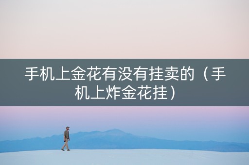 手机上金花有没有挂卖的（手机上炸金花挂）