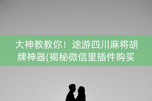 大神教教你！途游四川麻将胡牌神器(揭秘微信里插件购买)
