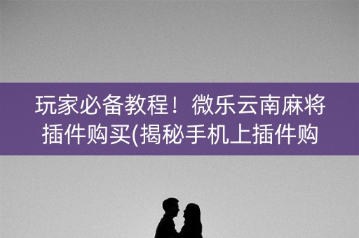 玩家必备教程！微乐云南麻将插件购买(揭秘手机上插件购买)