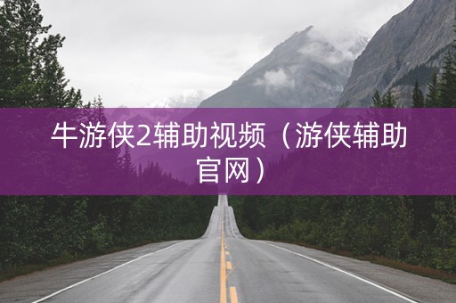 牛游侠2辅助视频（游侠辅助官网）