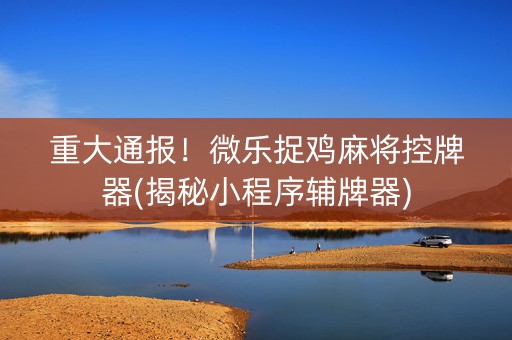 重大通报！微乐捉鸡麻将控牌器(揭秘小程序辅牌器)