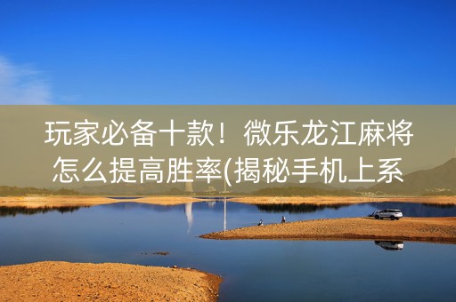 玩家必备十款！微乐龙江麻将怎么提高胜率(揭秘手机上系统发好牌)