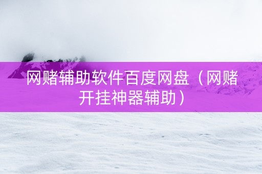 网赌辅助软件百度网盘（网赌开挂神器辅助）