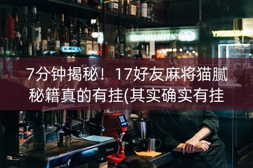 7分钟揭秘！17好友麻将猫腻秘籍真的有挂(其实确实有挂)