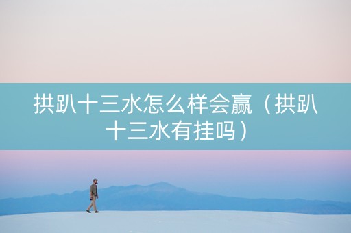 拱趴十三水怎么样会赢（拱趴十三水有挂吗）