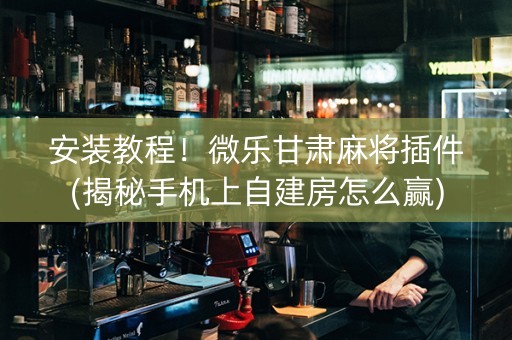 安装教程！微乐甘肃麻将插件(揭秘手机上自建房怎么赢)
