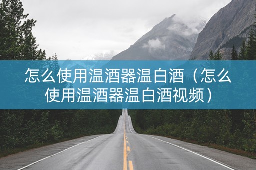 怎么使用温酒器温白酒（怎么使用温酒器温白酒视频）