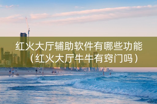 红火大厅辅助软件有哪些功能（红火大厅牛牛有窍门吗）