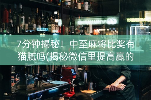 7分钟揭秘！中至麻将比奖有猫腻吗(揭秘微信里提高赢的概率)