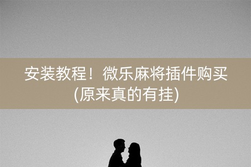 安装教程！微乐麻将插件购买(原来真的有挂)