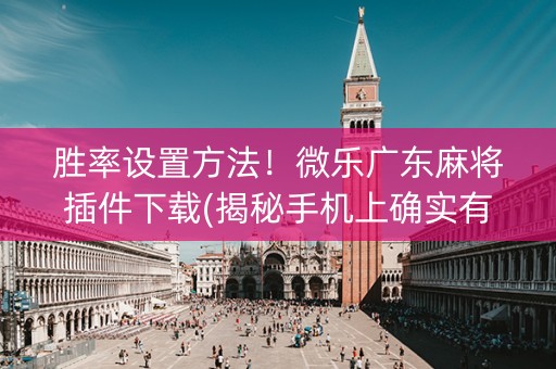 胜率设置方法！微乐广东麻将插件下载(揭秘手机上确实有猫腻)