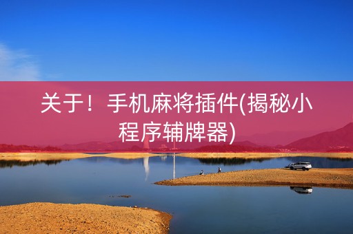 关于！手机麻将插件(揭秘小程序辅牌器)
