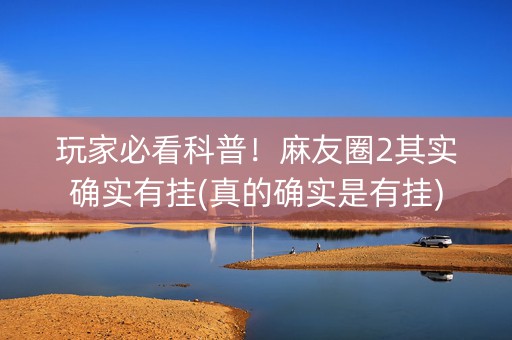 玩家必看科普！麻友圈2其实确实有挂(真的确实是有挂)