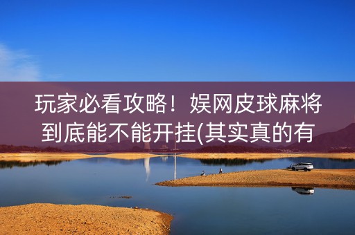 玩家必看攻略！娱网皮球麻将到底能不能开挂(其实真的有挂)