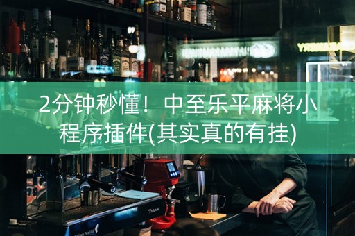 2分钟秒懂！中至乐平麻将小程序插件(其实真的有挂)