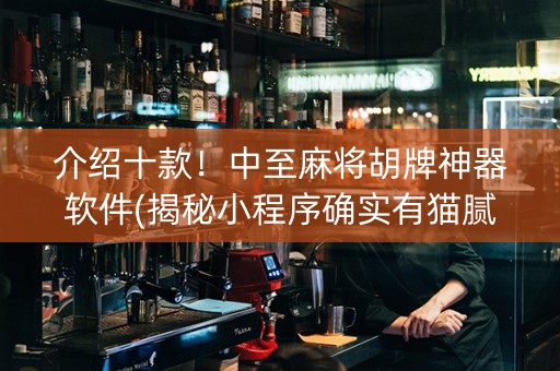 介绍十款！中至麻将胡牌神器软件(揭秘小程序确实有猫腻)