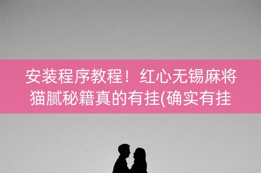 安装程序教程！红心无锡麻将猫腻秘籍真的有挂(确实有挂)