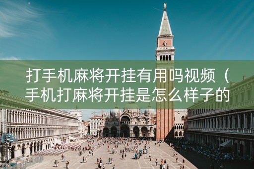 打手机麻将开挂有用吗视频（手机打麻将开挂是怎么样子的?）