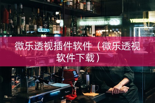 微乐透视插件软件（微乐透视软件下载）
