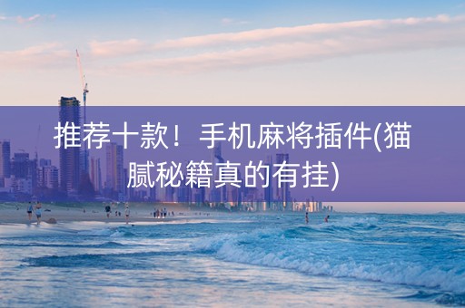 推荐十款！手机麻将插件(猫腻秘籍真的有挂)