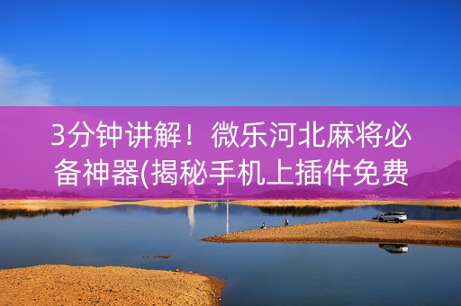 3分钟讲解！微乐河北麻将必备神器(揭秘手机上插件免费)