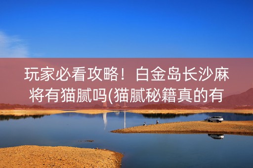 玩家必看攻略！白金岛长沙麻将有猫腻吗(猫腻秘籍真的有挂)