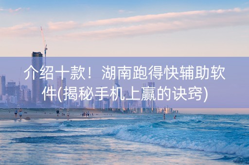 介绍十款！湖南跑得快辅助软件(揭秘手机上赢的诀窍)